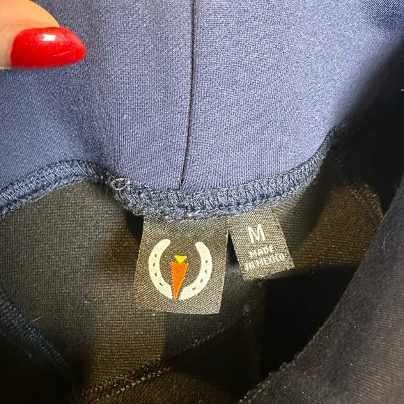 Kerrits Full Seat Equestrian Riding Tights Medium Navy - Picture 3 of 6